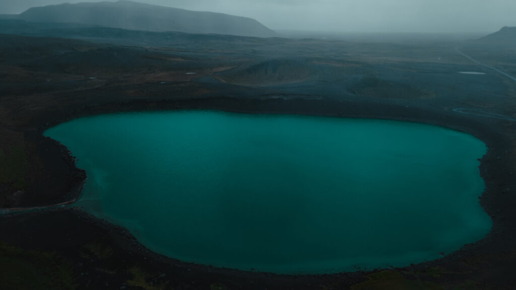 Crater lake in volcanic landscape of Iceland | Kollar Photography