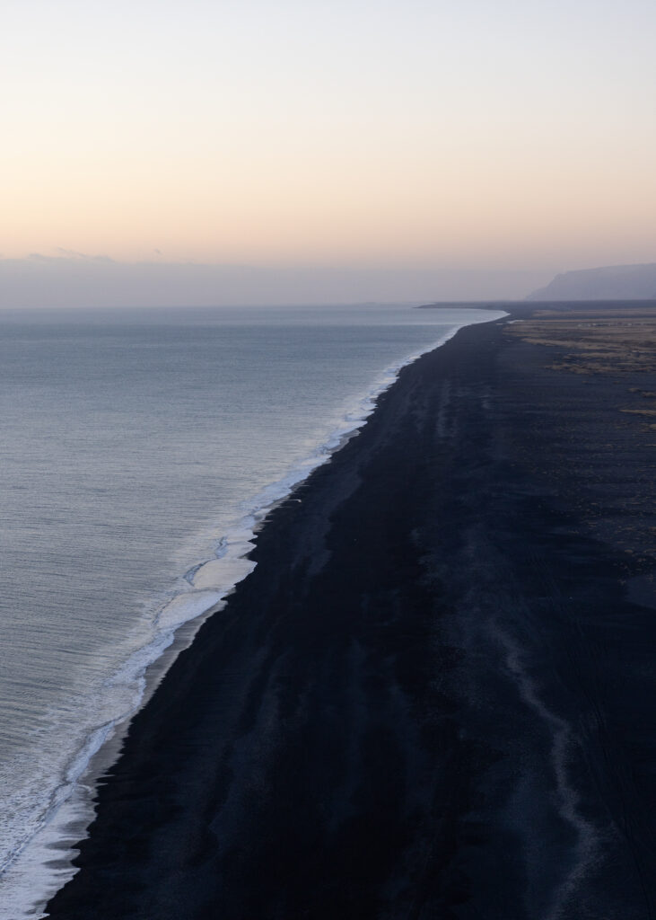 Remote Iceland coastline and cliffs during an Iceland elopement road trip